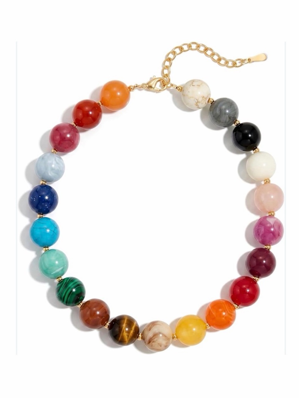 NWT ⚜️❤️⚜️ Argento Vivo Gold Plated Lola Stone Bead Necklace